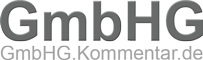 GMBHG Kommentar